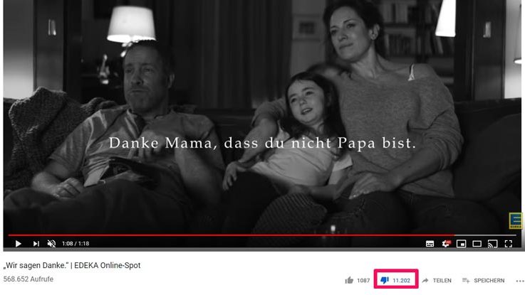 Muttertag: Wir sagen Danke, Edeka