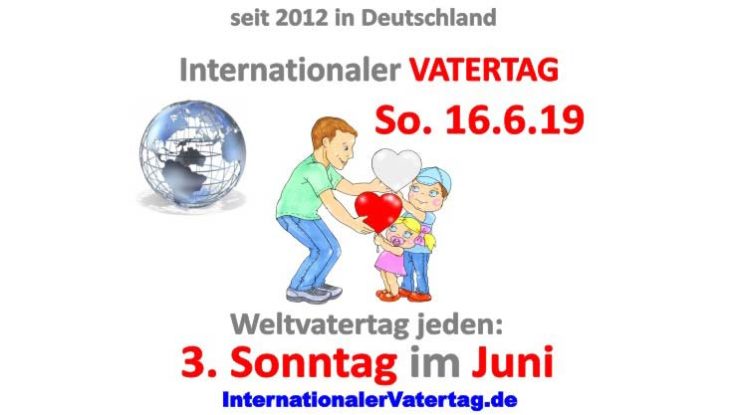 Internationaler Vatertag an jedem 3. Sonntag im Juni