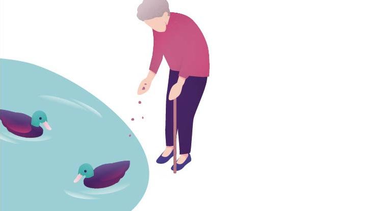 Ausschnitt Buchcover: Die Eltern im Alter begleiten