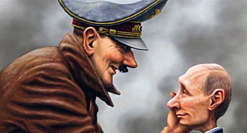 This Is Not A Meme: Ukraine Tweets Hitler-Putin Cartoon Amid War